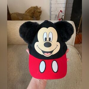 Disney Mickey Mouse Red and Black Kids Hat
